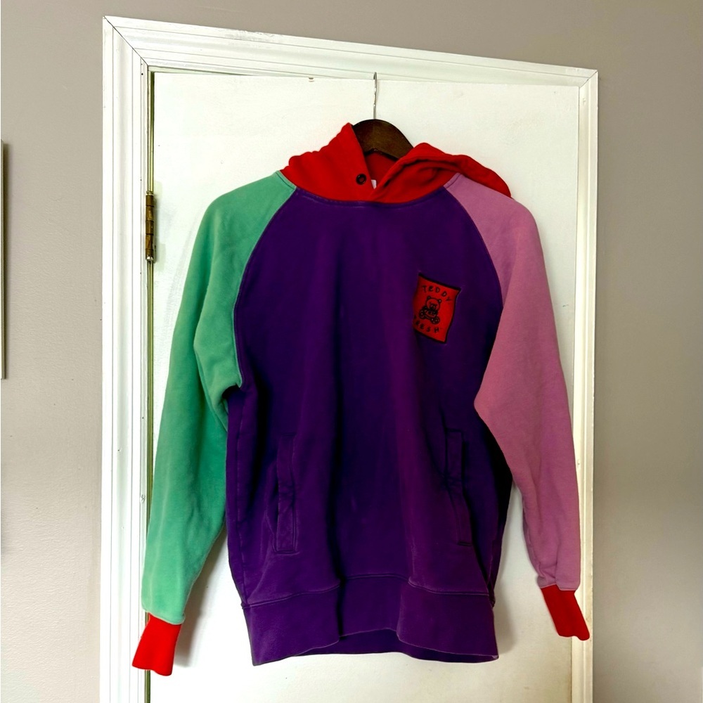 Teddy Fresh Color Block 90’s Style Hoodie!